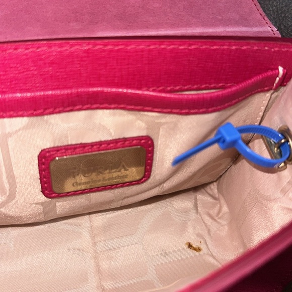 🔥🔥🔥Furla Pink Leather Julia Crossbody Bag - Picture 11 of 12
